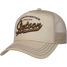 Czapka Trucker Since 1865 by Stetson, beżowy, One Size