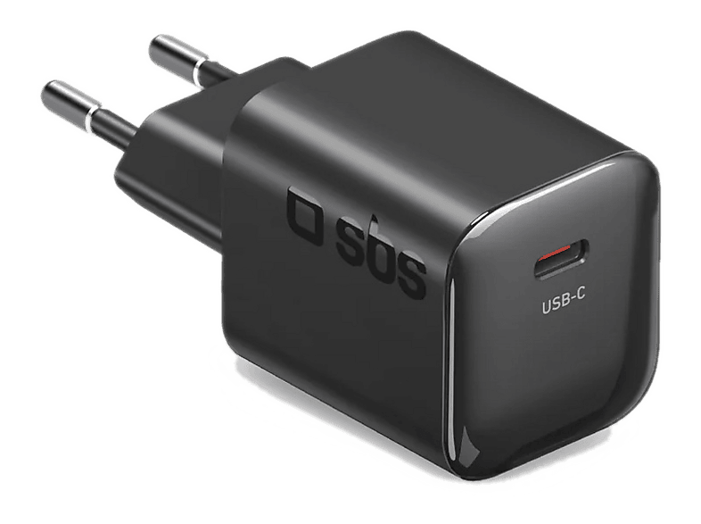 Ładowarka sieciowa SBS 20W GaN PD 3.0 USB-C Czarny