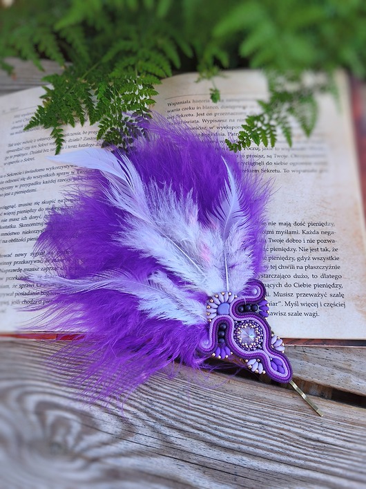 Summer Feather wsuwka do włosów sutasz