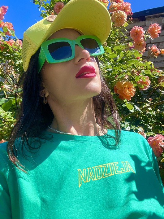 Zielona koszulka Damska Nadzieja