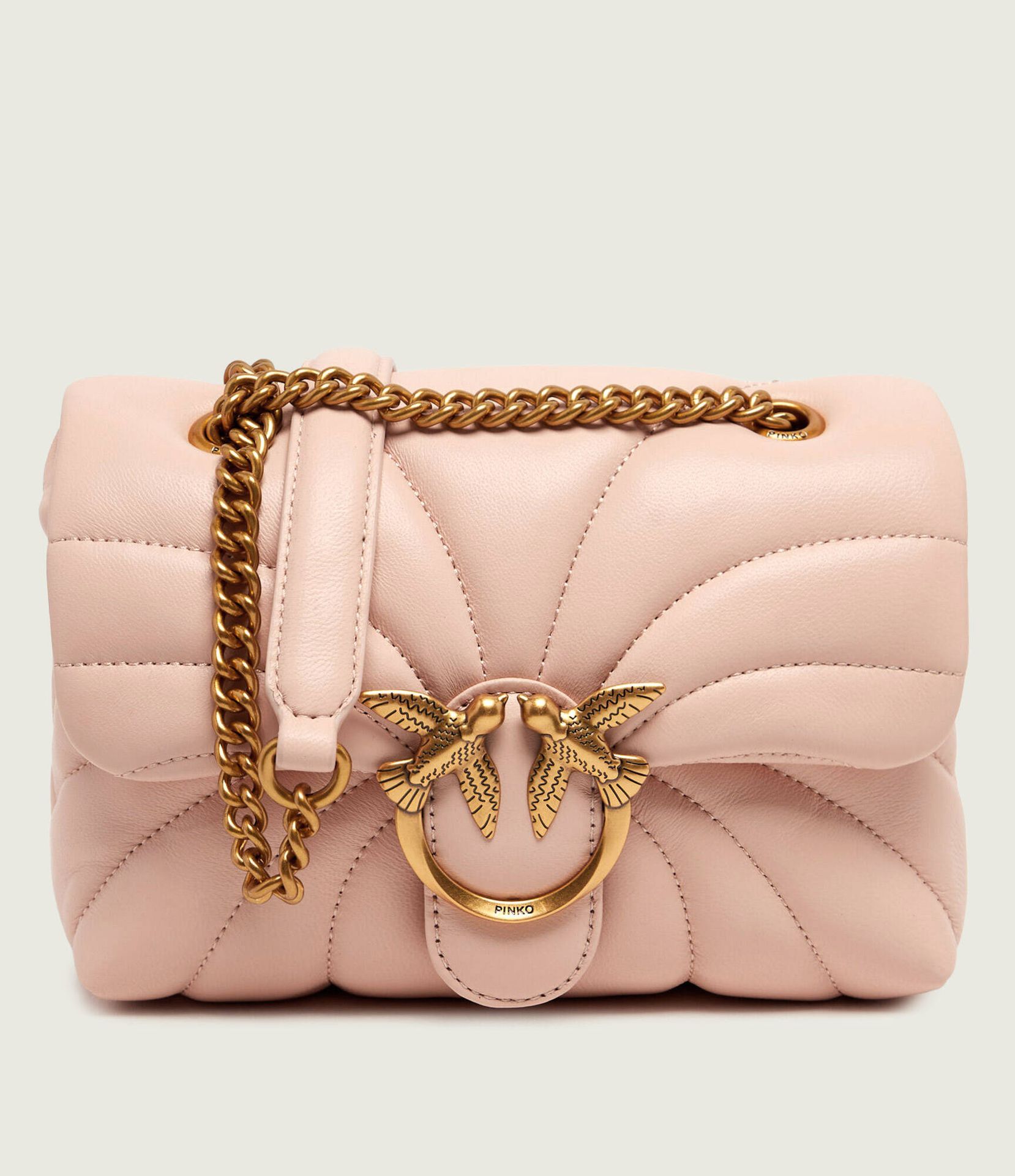 Pinko Skórzana torebka na ramię Love Puff Mini