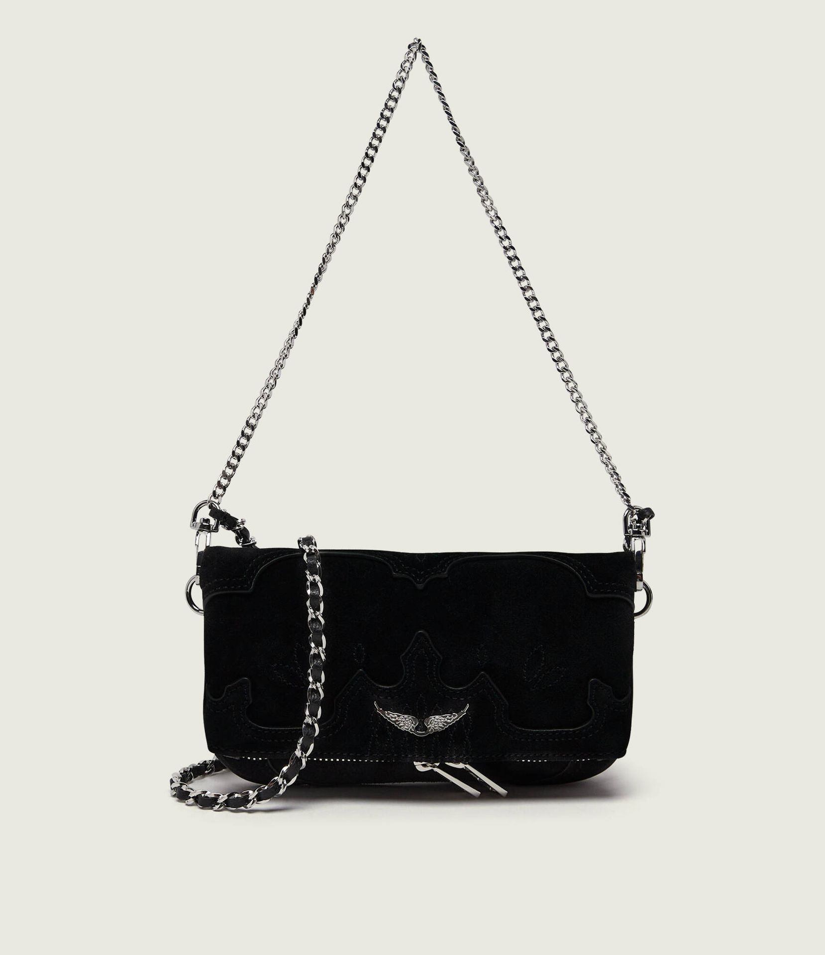 Zadig&Voltaire Kopertówka Rock Mini zamsz