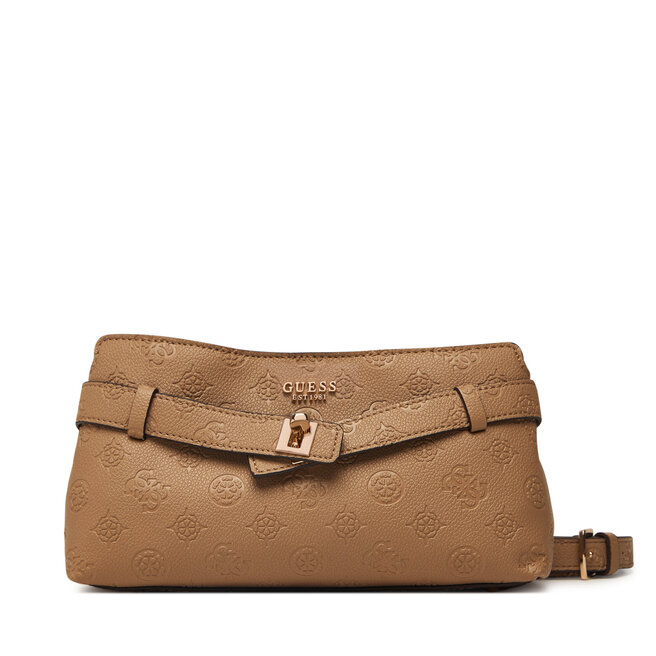 Torebka Guess Ella Logo Mini HWPD97 46730 Beżowy ciemny