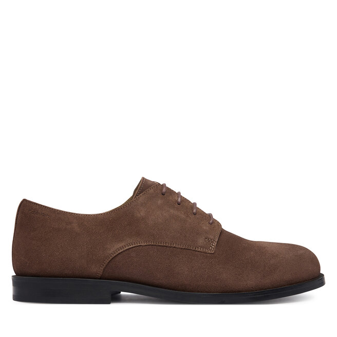 Półbuty Tommy Hilfiger Ess Rubber Derby Su HM0HM02269 Brązowy ciemny