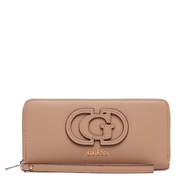 Portfel Guess Isola Slg SWBG99 05146 Beżowy ciemny