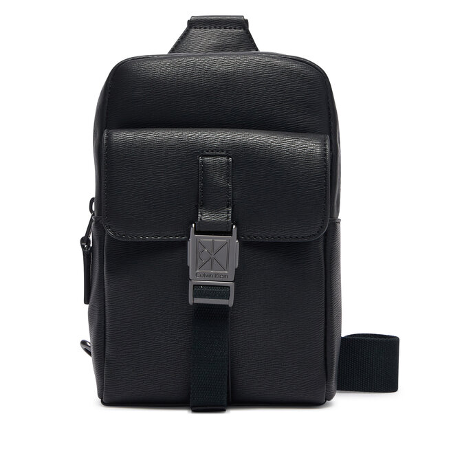 Saszetka Calvin Klein Emblem Hw Sling LV04D3507G Czarny