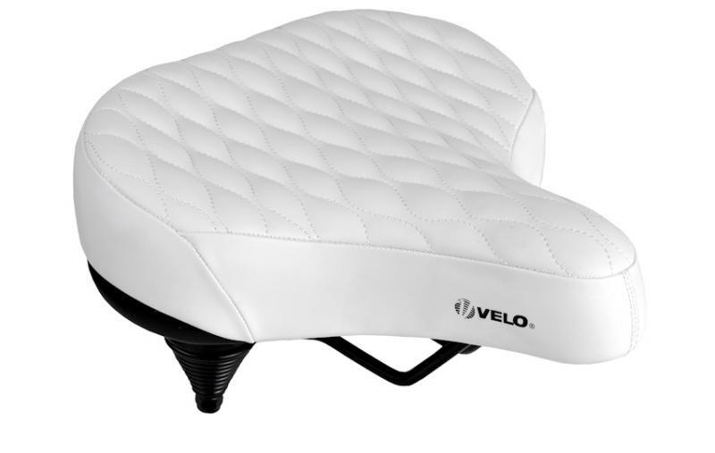 Siodło rowerowe Comfort Unisex Damskie/Męskie - Pianka Unisex Białe