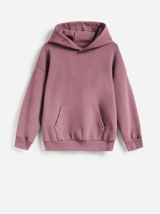 Reserved - Bluza z kapturem - fioletowy