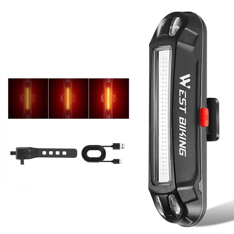 Lampa tylna LED USB do roweru, lampka ostrzegawcza - T1