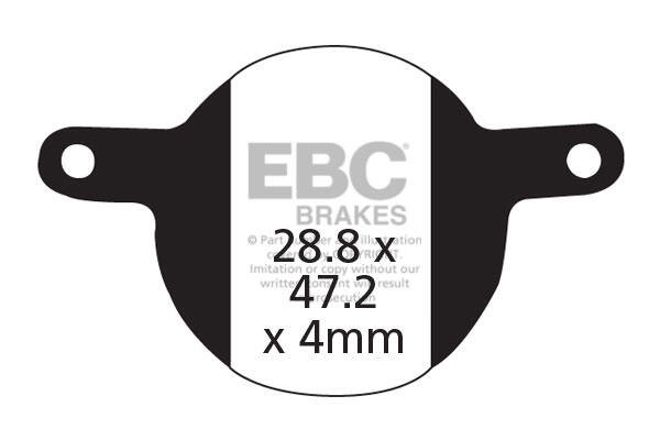 CFA331R - Klocki hamulcowe rowerowe (organiczne wyczynowe) EBC Brakes