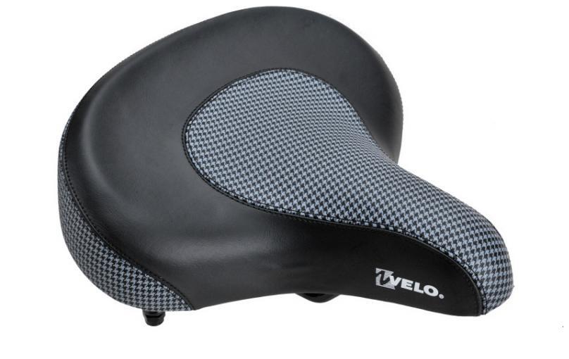 Siodło rowerowe Comfort Cruiser czarno-białe