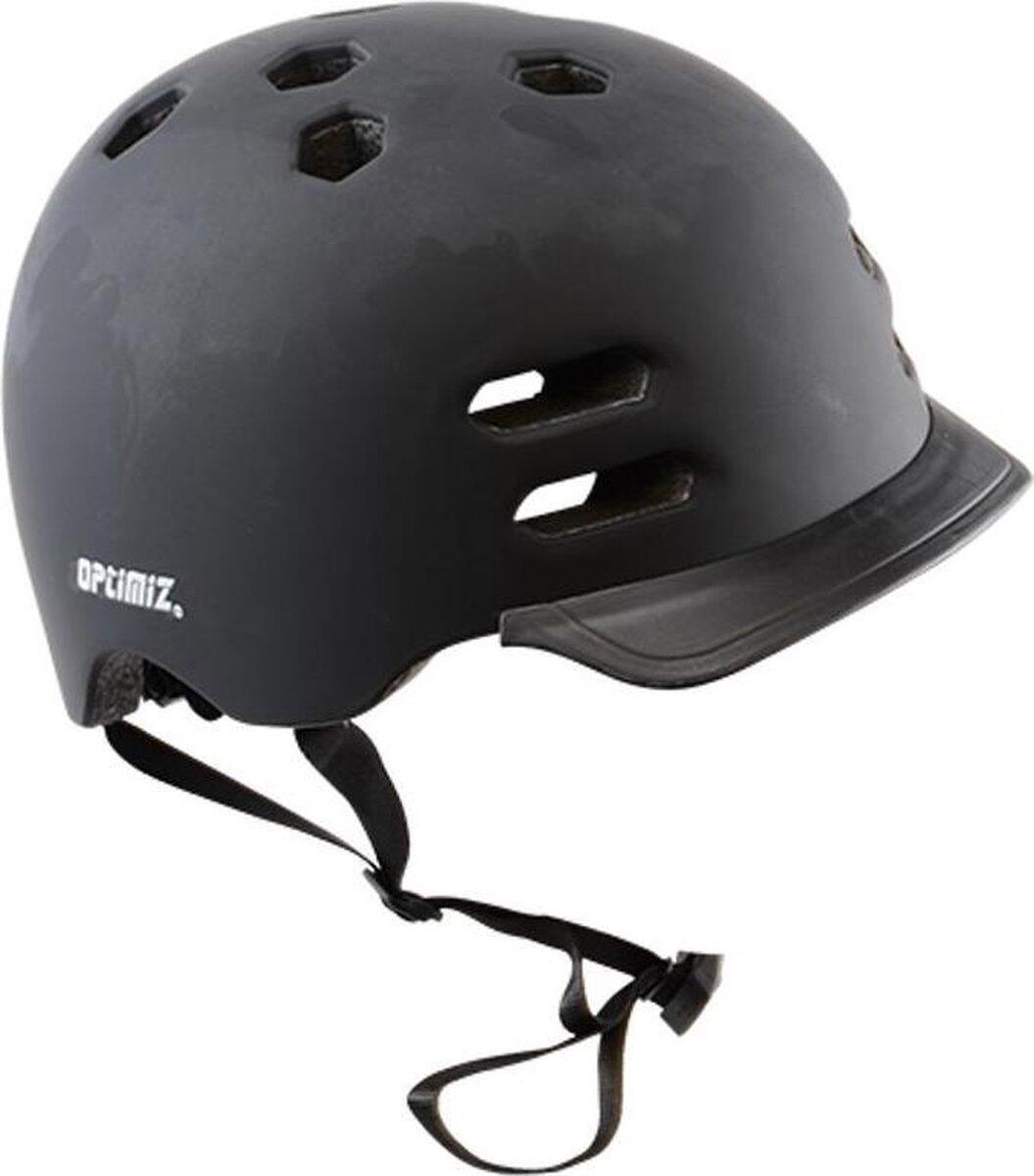 Kask rowerowy dla dorosłych, matowy czarny, z tylnym światłem