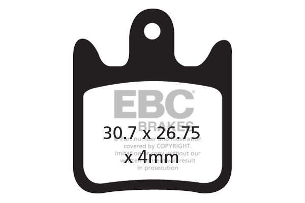 CFA487R - Klocki hamulcowe rowerowe (organiczne wyczynowe) EBC Brakes