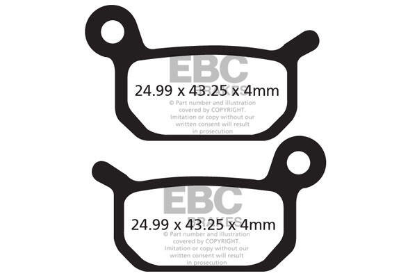 CFA325HH - Klocki hamulcowe rowerowe (spiekane) EBC Brakes