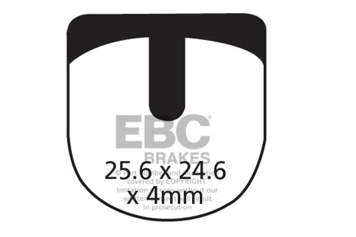CFA332 - Klocki hamulcowe rowerowe (organiczne) EBC Brakes