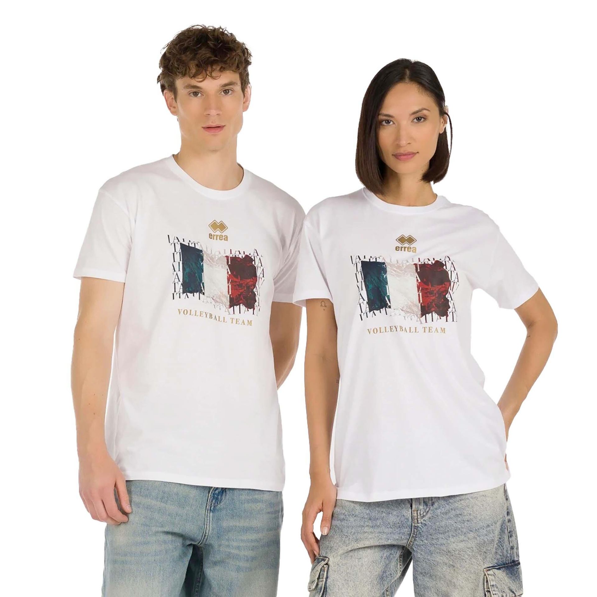 T-Shirt Errea Naz. Italia Volley Ita Er 05 Mc Jr Dzieci