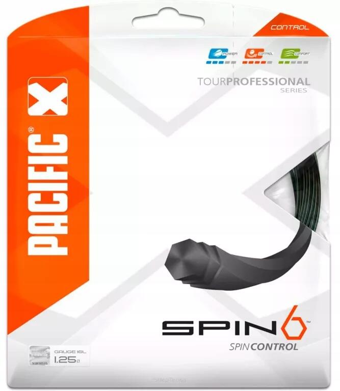 Naciąg tenisowy Pacific Spin6 Control 1.25