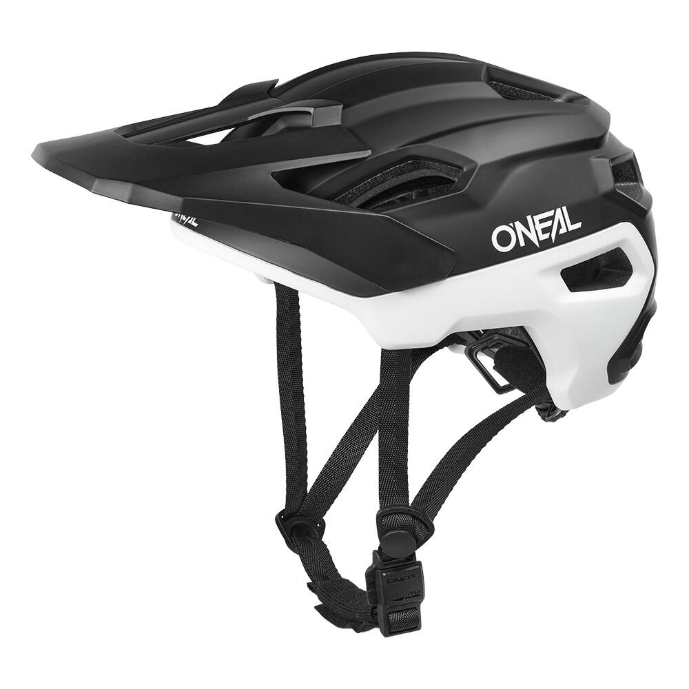 Kask rowerowy MTB TRAILFINDER EVO SOLID, czarno-biały