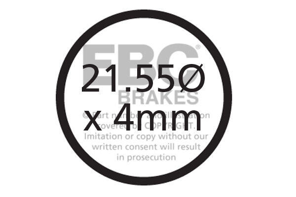 CFA339 - Klocki hamulcowe rowerowe (organiczne) EBC Brakes