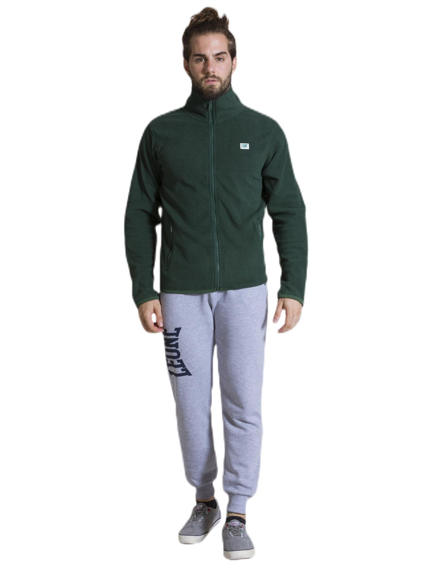 Leone 1947 Apparel Micro Polar męska kurtka zapinana na zamek