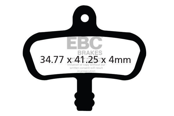 CFA440R - Klocki hamulcowe rowerowe (organiczne wyczynowe) EBC Brakes