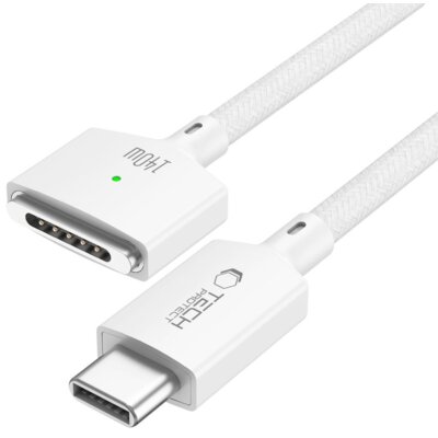 Kabel zasilający TECH-PROTECT MMC01 Ultraboost MacBook Cable Type-C MagSafe 3 140W 2 m Biały