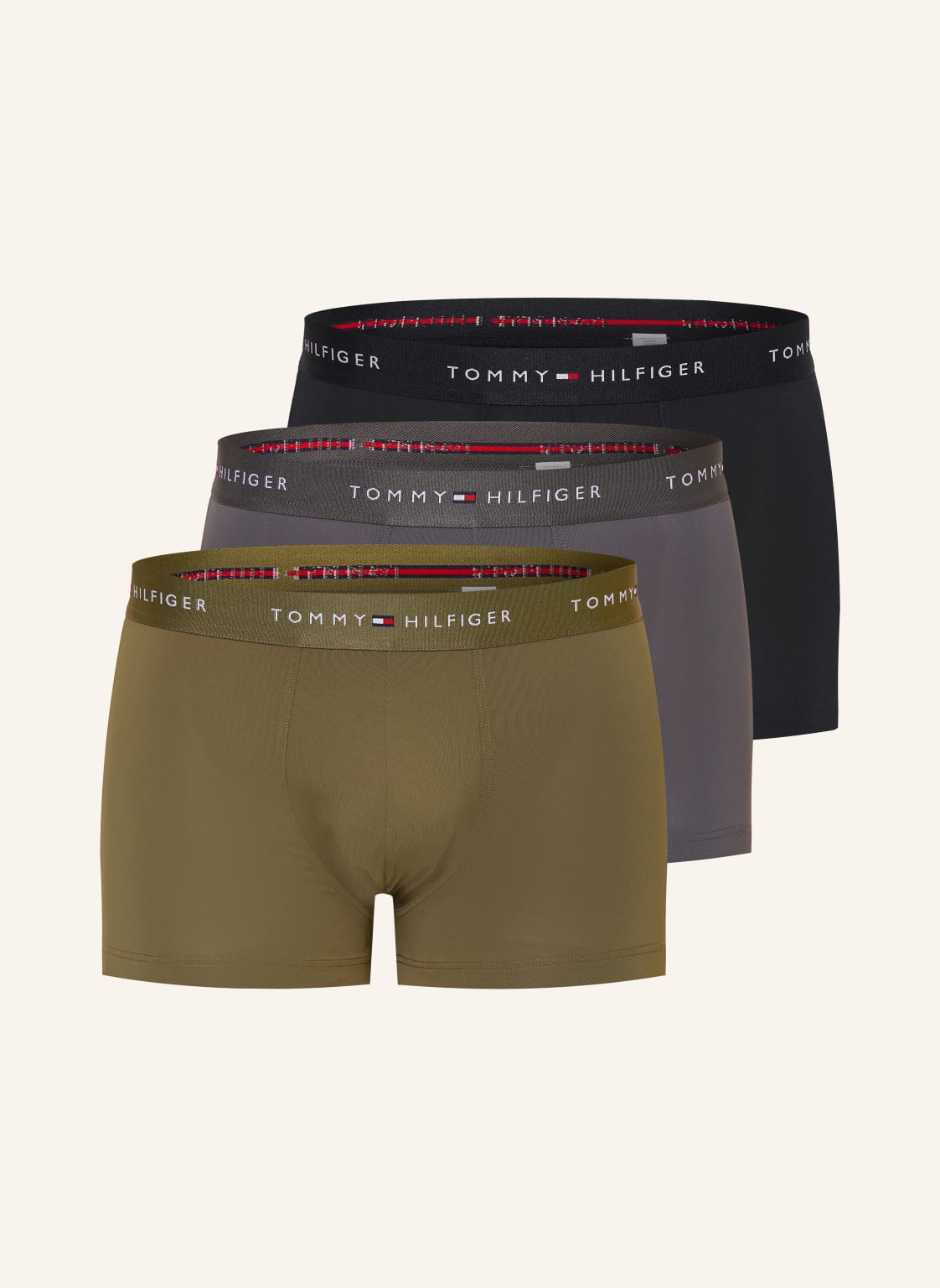 Tommy Hilfiger 3-Pak Bokserek gruen