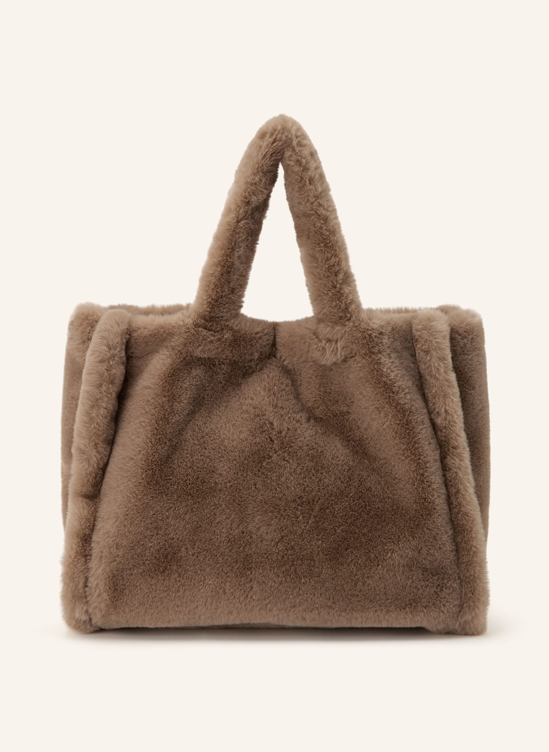 Rino & Pelle Shopperka Na Zakupy Z Sztucznego Futra Daan beige
