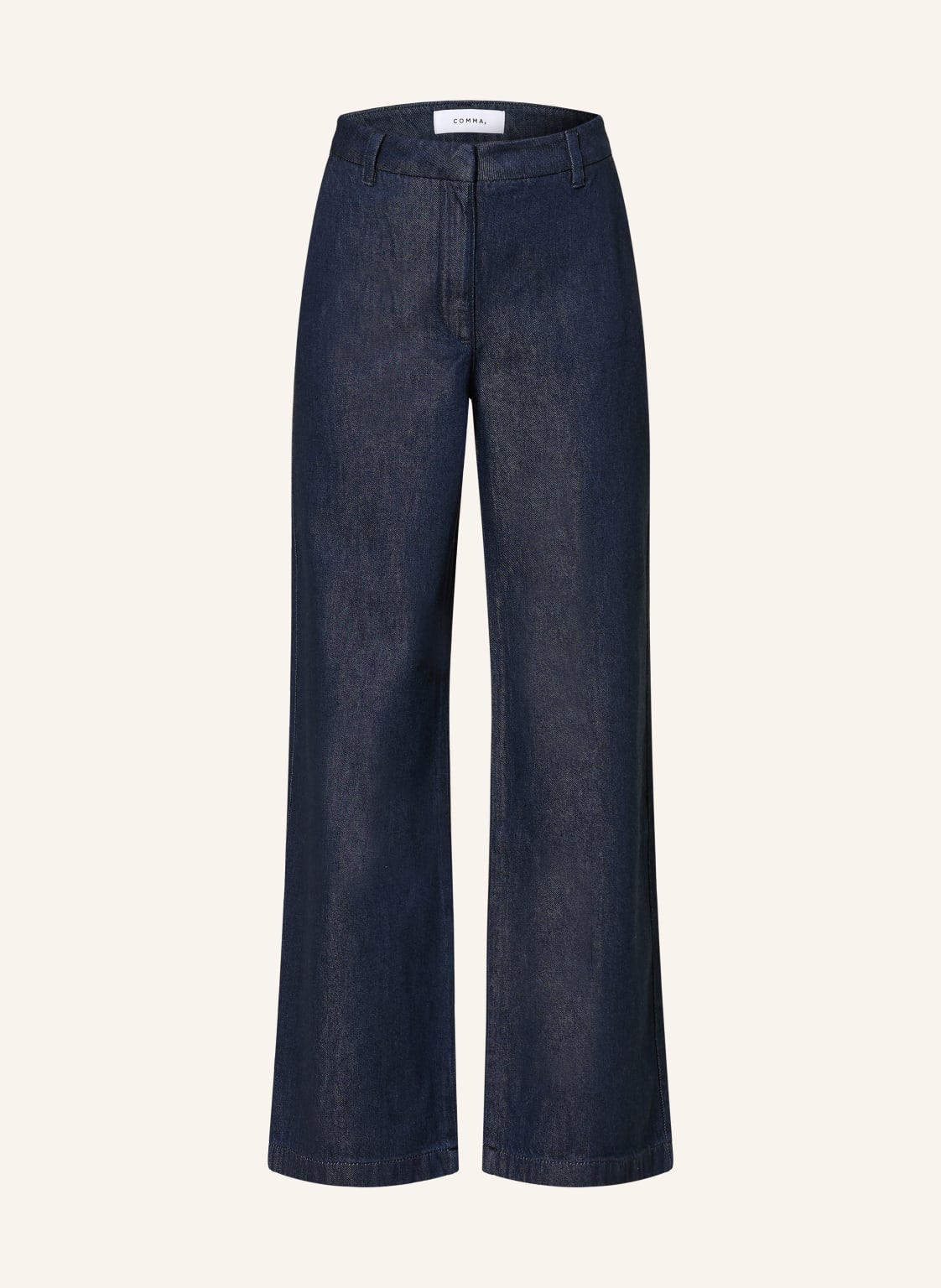 Comma Jeansy Wide Leg blau