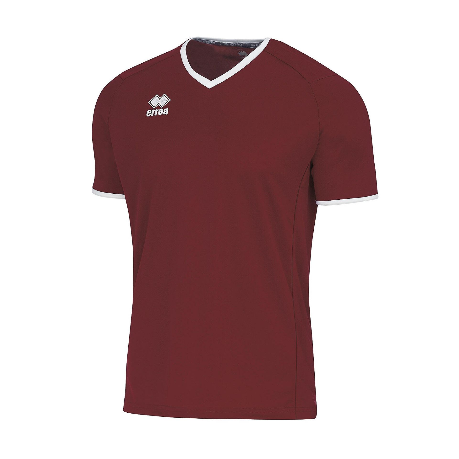 T-Shirt Errea Lennox Mc Jr 03100 Granat Biały Dorosłych - ERREA