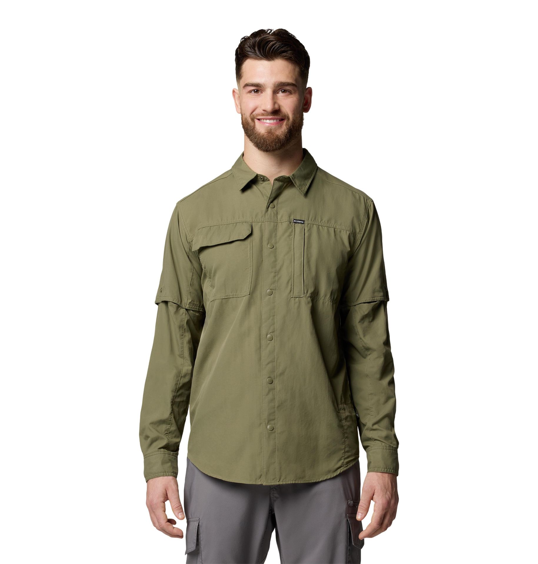 COLUMBIA Koszula męska Skien Valley Long Sleeve Shirt stone green-XL