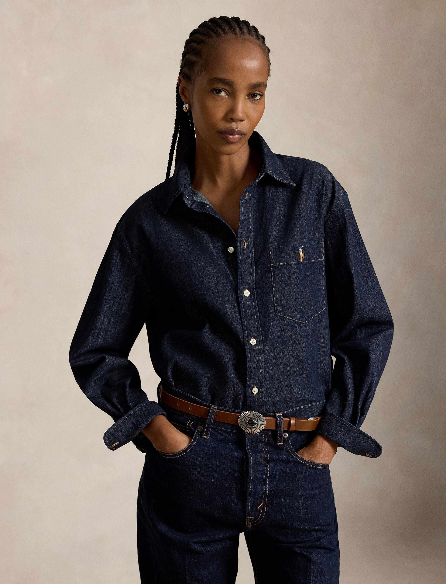 POLO RALPH LAUREN Jeansowa koszula Relaxed fit