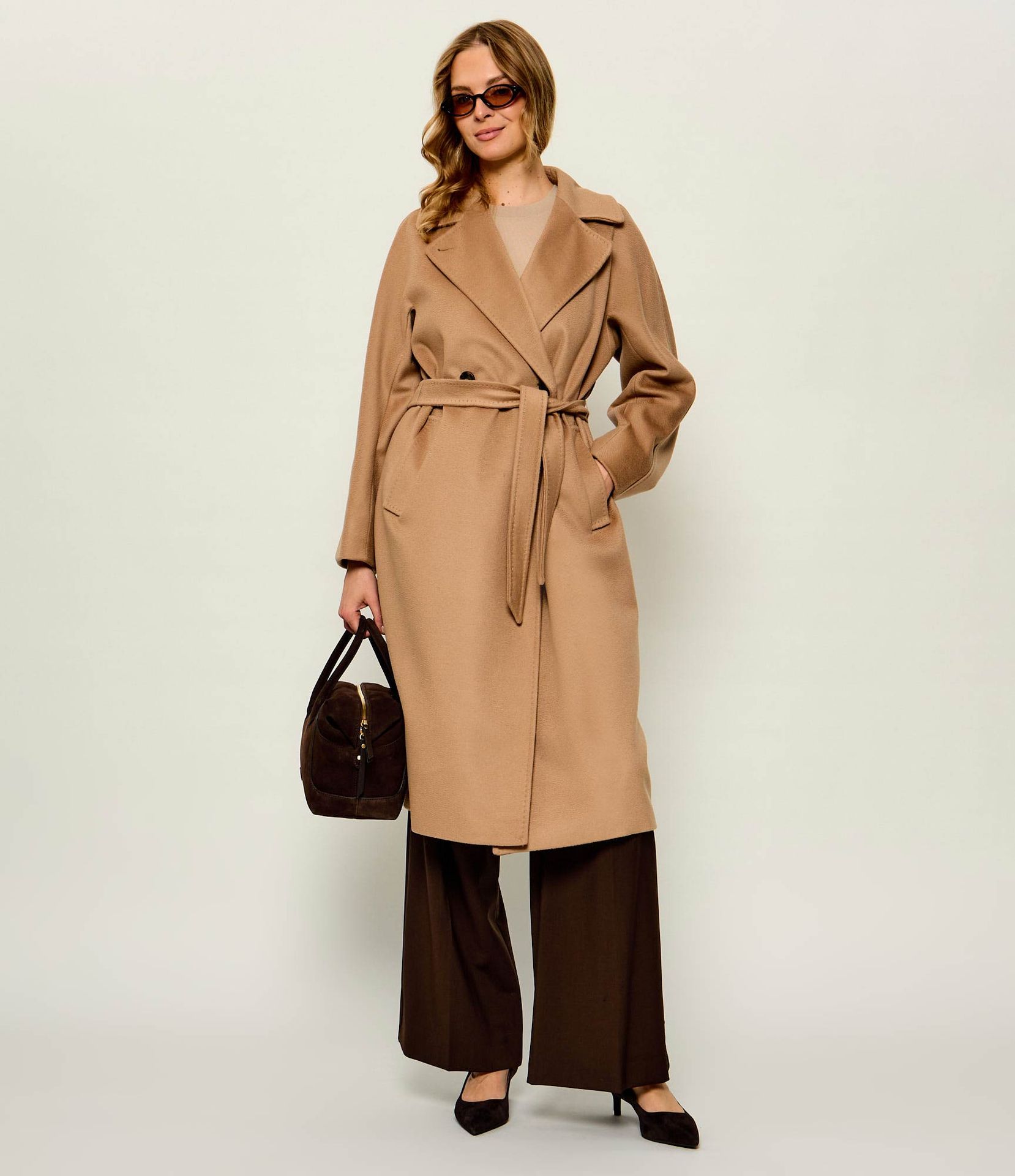 Weekend MaxMara Wełniany płaszcz Wkdresina