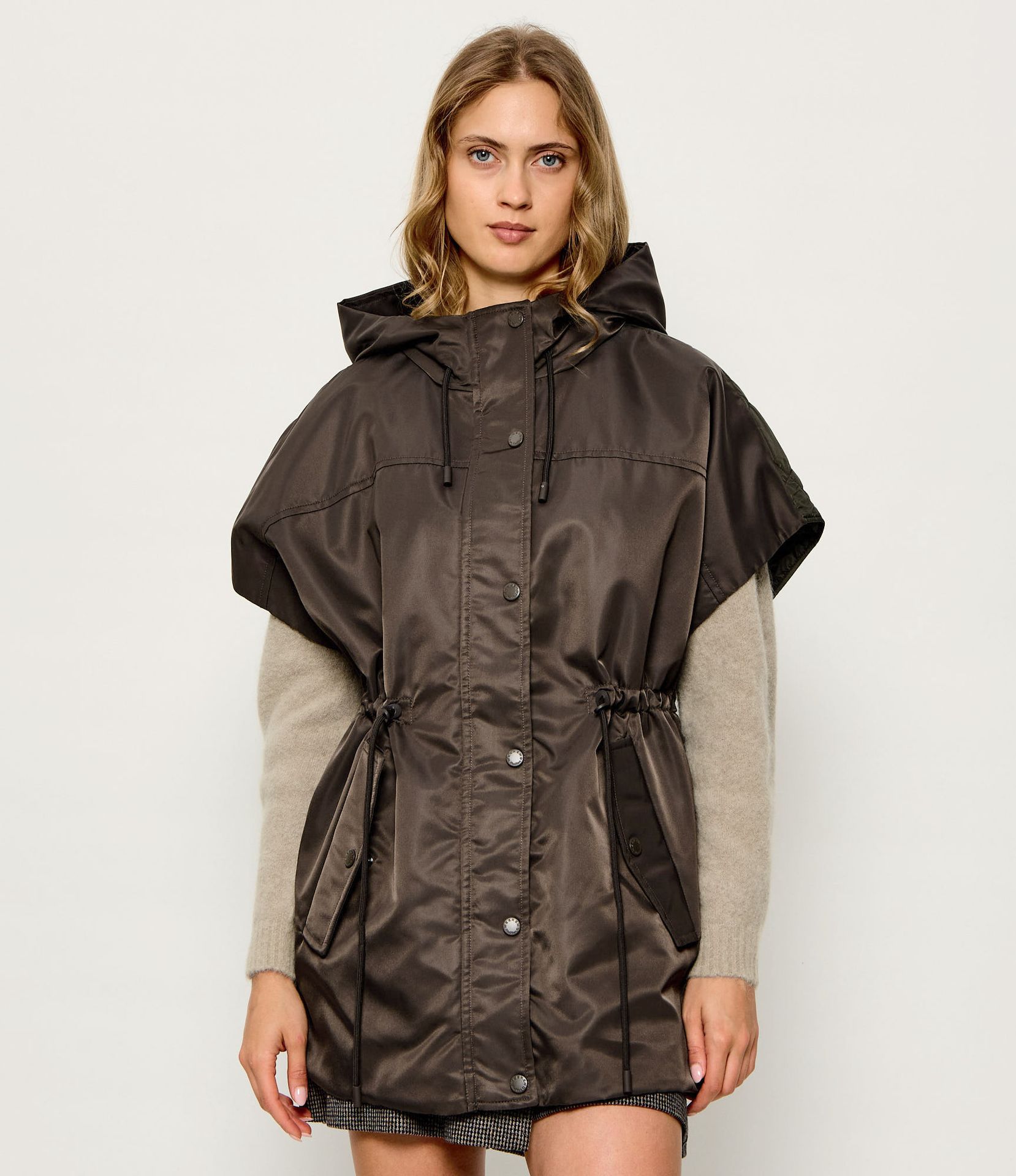 Weekend MaxMara Bezrękawnik Wkdorigano Relaxed fit z dodatkiem wełny