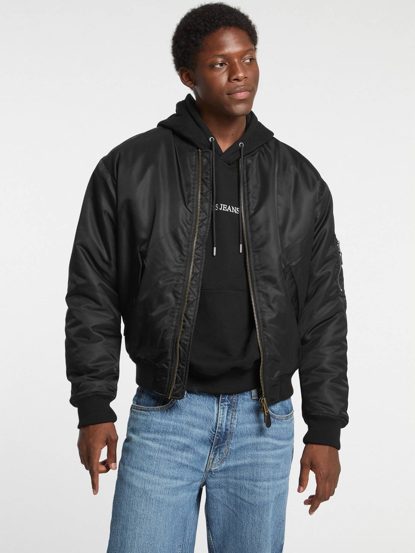 Guess Jeans Kurtka bomber Flight Regular Fit