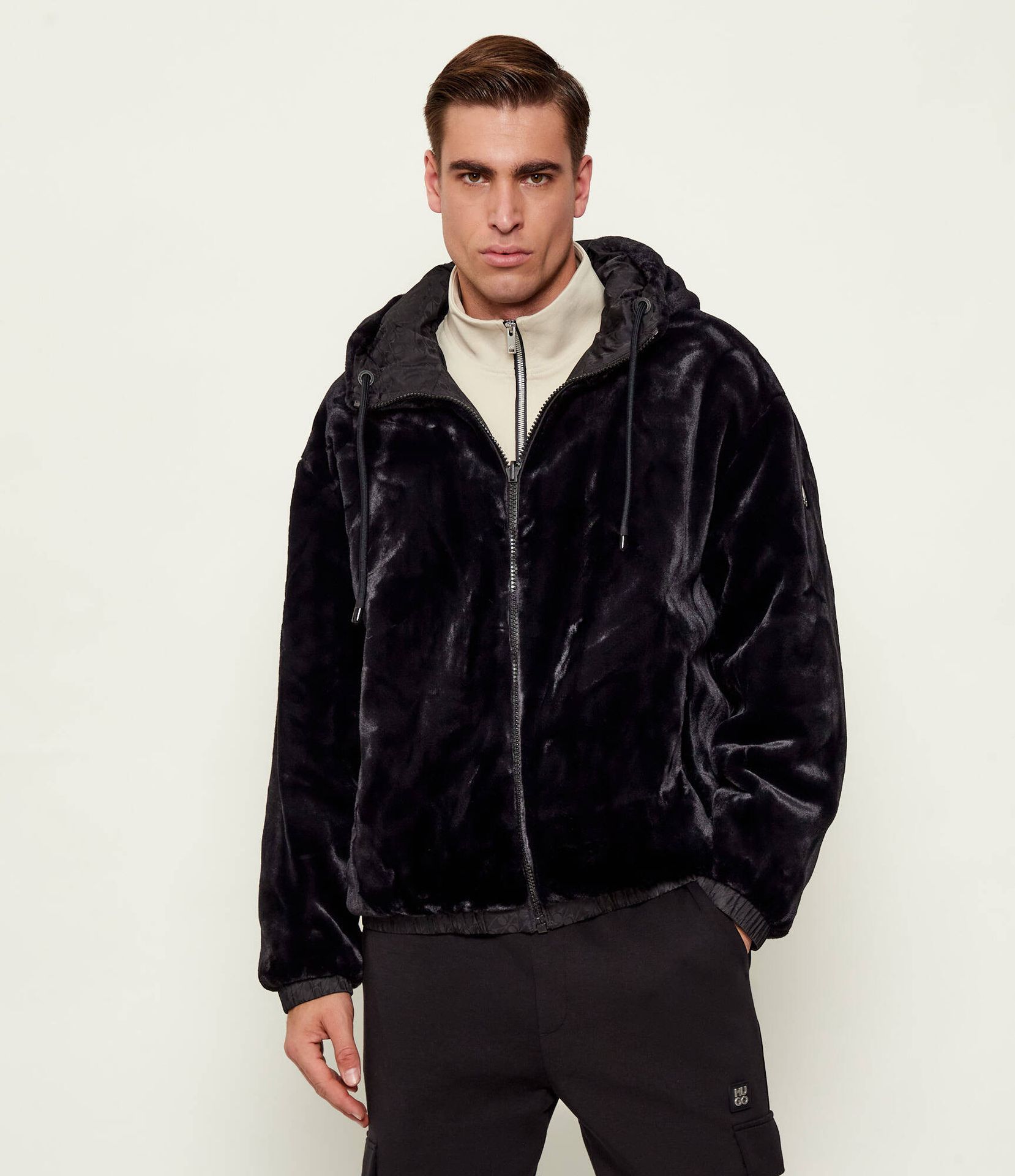Moose Knuckles Dwustronna kurtka BORDEN MONO BUNNY Loose fit