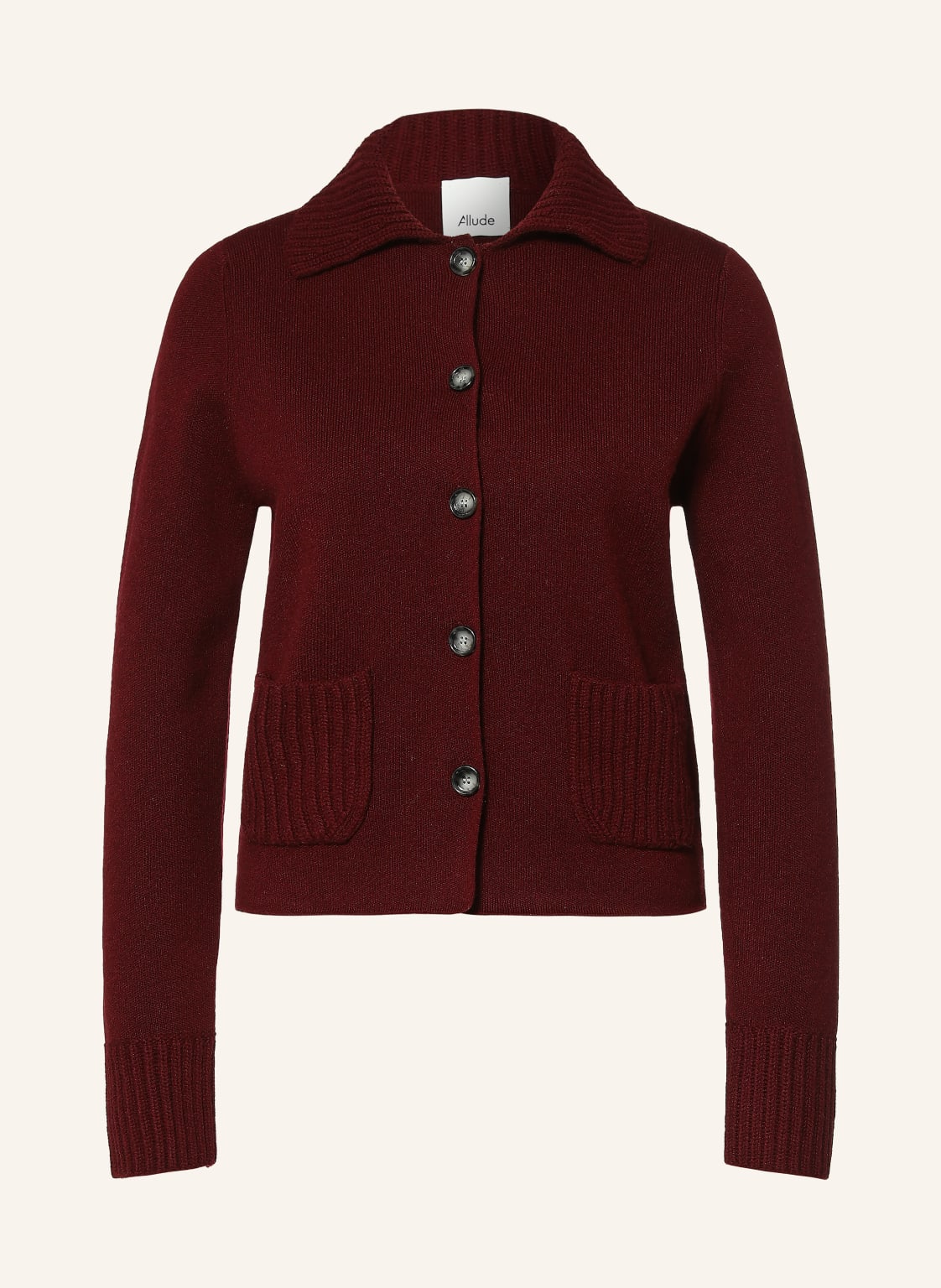 Allude Kardigan Z Kaszmiru rot