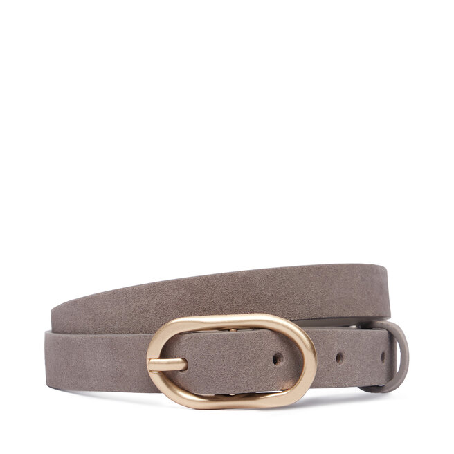 Pasek Calvin Klein Organic Buckle Suede Belt 20Mm LV04F7110G Szary