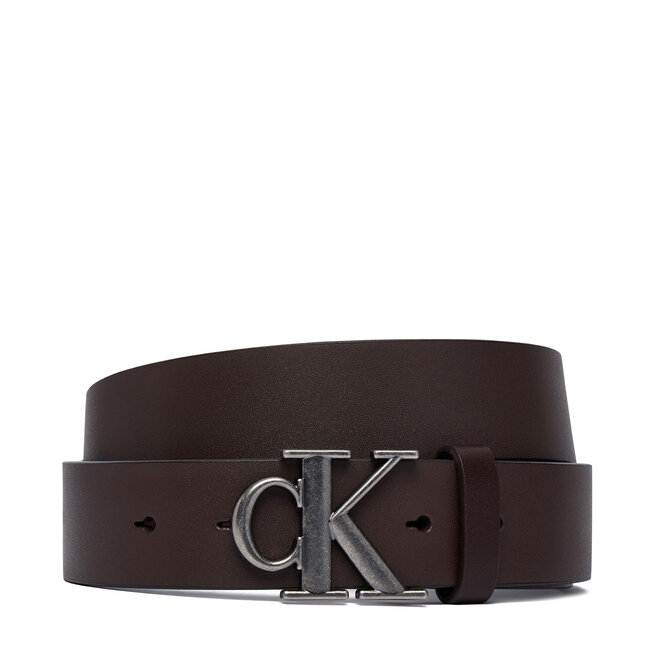 Pasek Calvin Klein Ck Buckle Smooth 35Mm LV04D7091G Brązowy ciemny