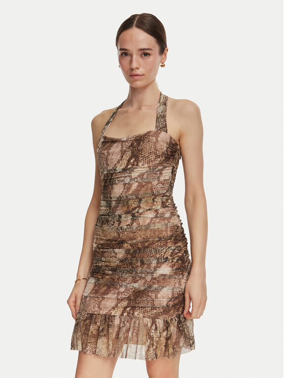 Guess Sukienka letnia W6YK64 K4597 Zielony Regular Fit