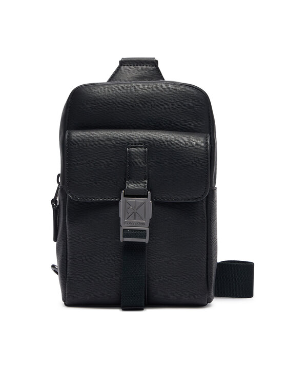 Calvin Klein Saszetka Emblem Hw Sling LV04D3507G Czarny