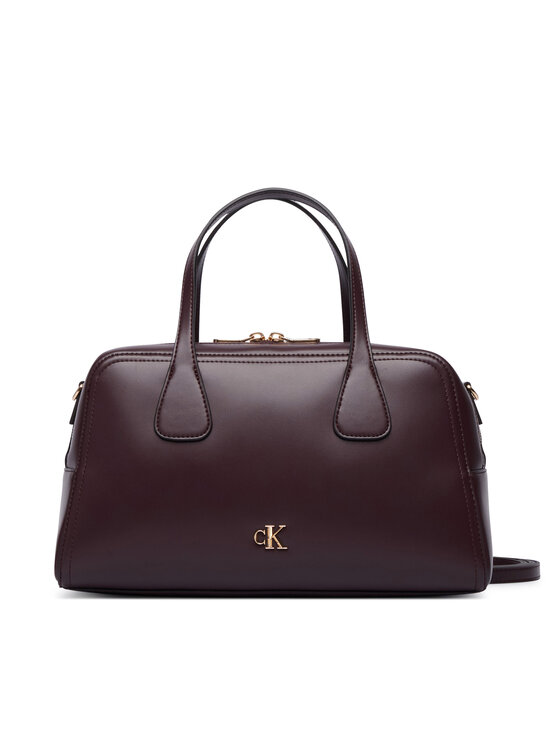 Calvin Klein Torebka Ck Medium Bowling Bag LV04F3610G Bordowy