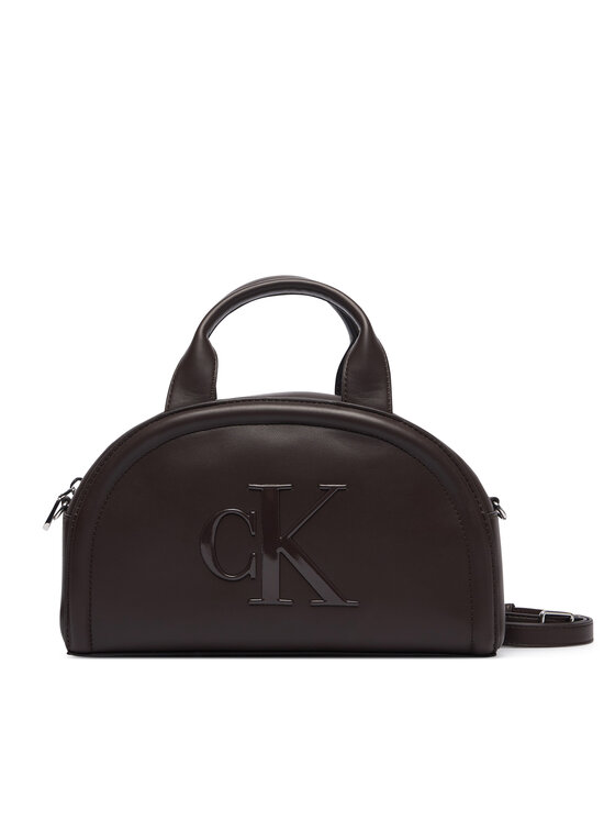 Calvin Klein Torebka Bold Ck Dome Crossbody LV04F3895G Bordowy