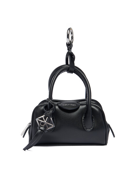 Calvin Klein Etui na klucze Emblem Trio Mini Bag Charm LV04F1315G Czarny