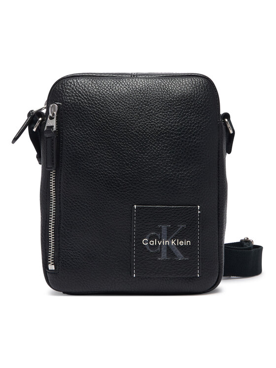 Calvin Klein Saszetka Bold Pebble Simple Reporter LV04D3623G Czarny