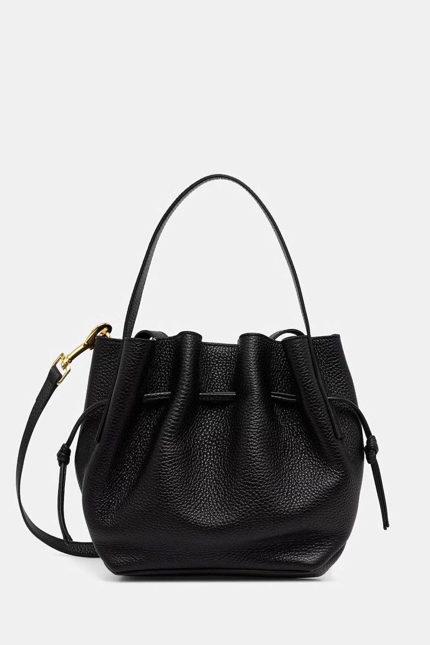 Yuzefi MINI SCALLOP torebka crossbody damska skórzana