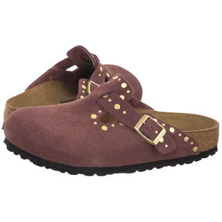 Klapki Boston Rivet Border Pepper Suede 1032897 (BK318-c) Birkenstock