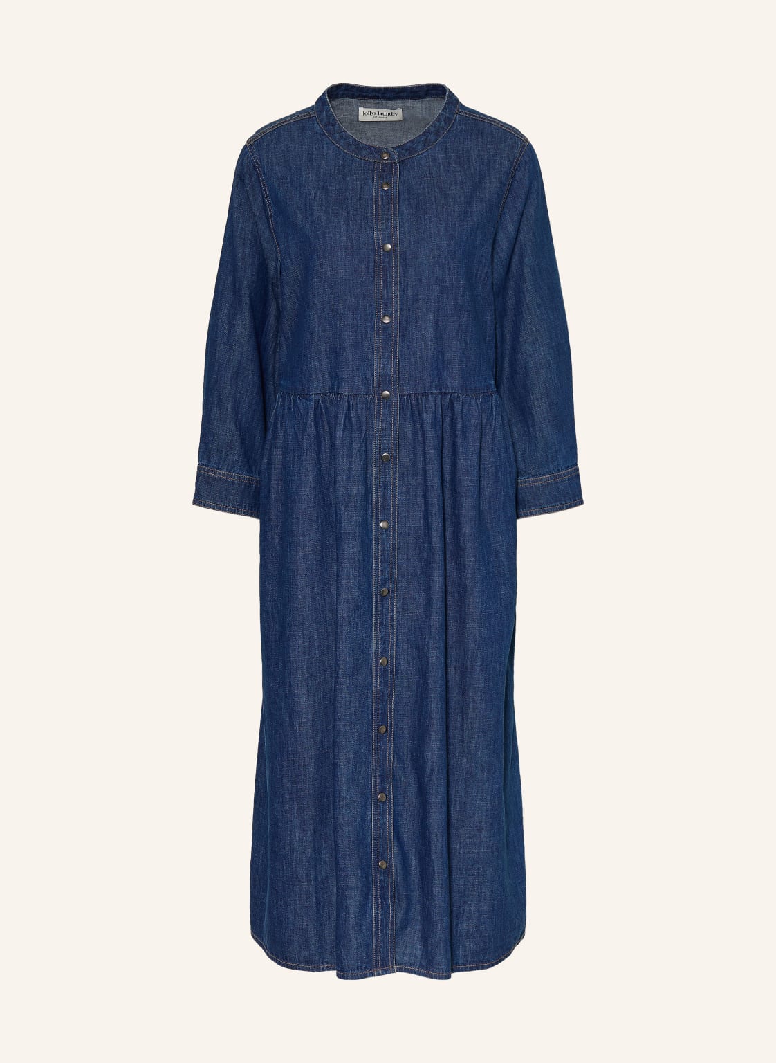 Lollys Laundry Sukienka Aliyall W Stylu Dżinsowym Z Rękawami 3/4 blau