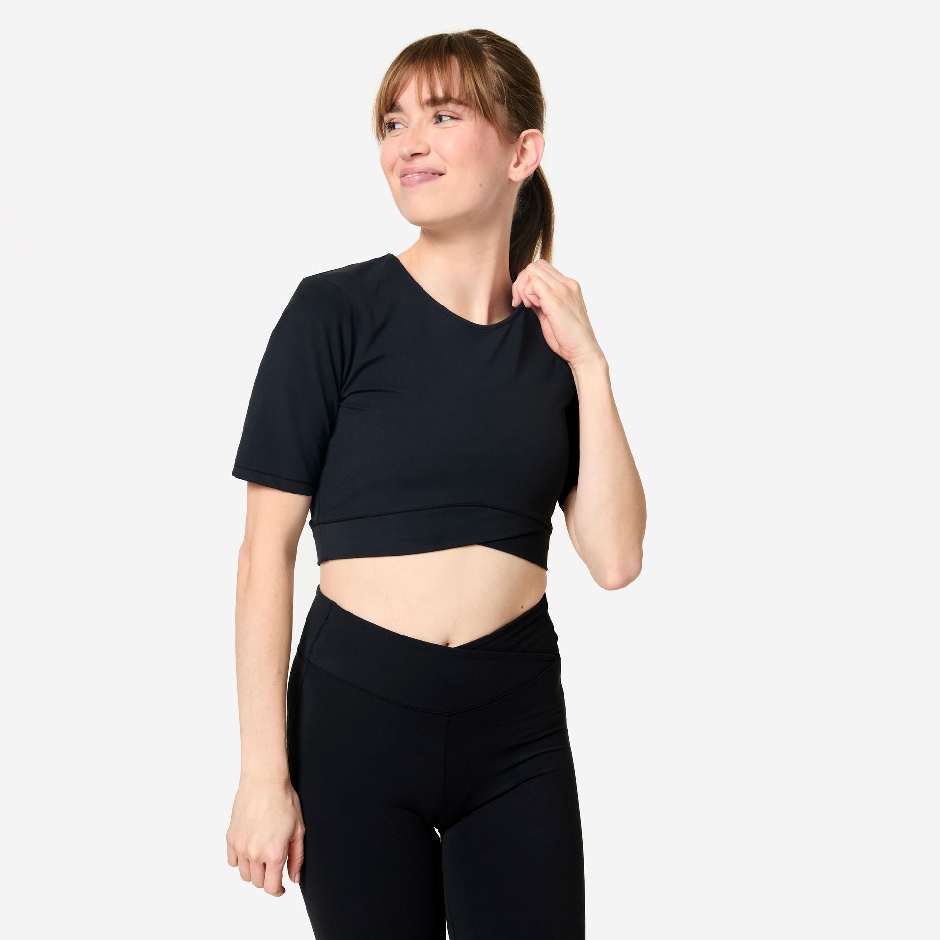 Koszulka damska Domyos Gym & Pilates crop