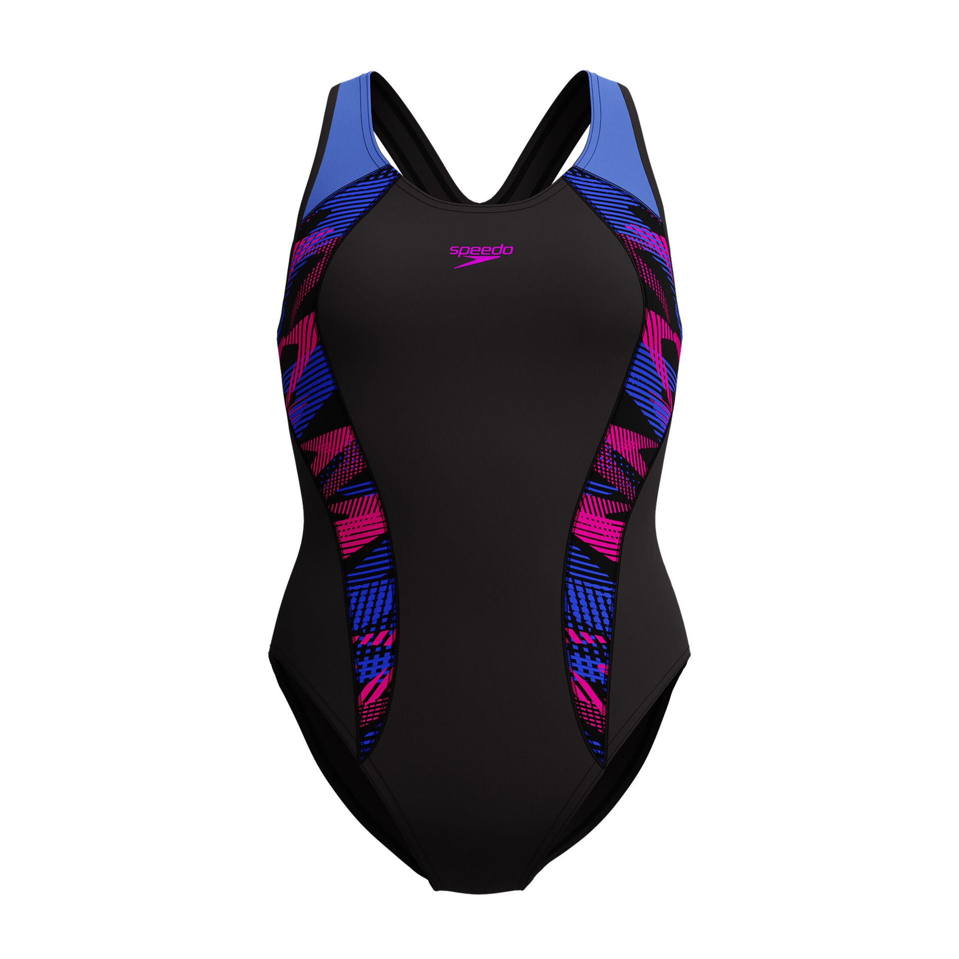 Strój kąpielowy - damski - speedo eco+ laneback - czarny